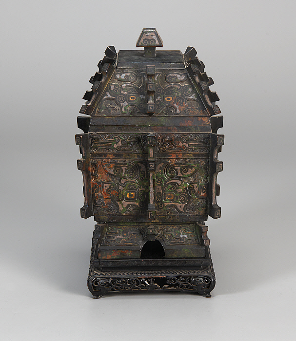 Fang i "rectangular sacrifical vessel," Chang type Slider Image 4